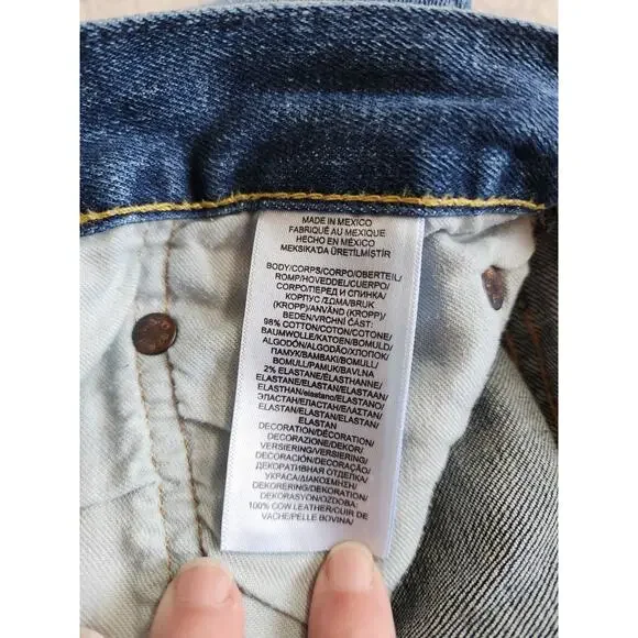 Polo Ralph Lauren Classic Fit Jeans 33x32 90s Vintage Style Denim Straight Leg - Picture 9 of 12